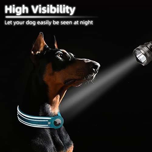 AirTag Dog Collar with Reflective Stitching