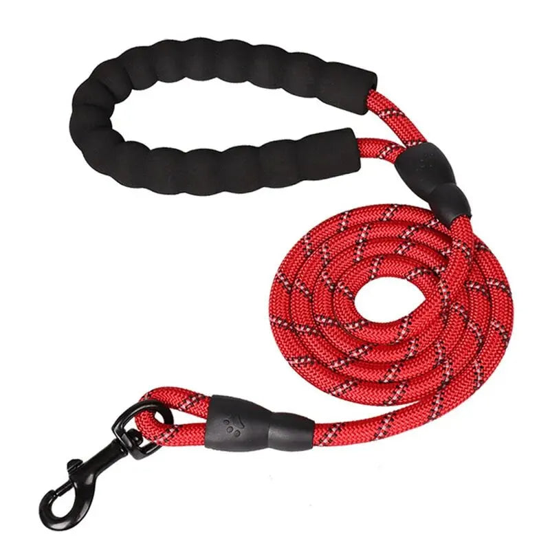 Reflective Dog Leash Padded Handle