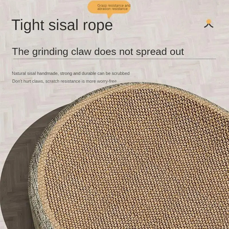 Oval Sisal Cat Scratcher Bed