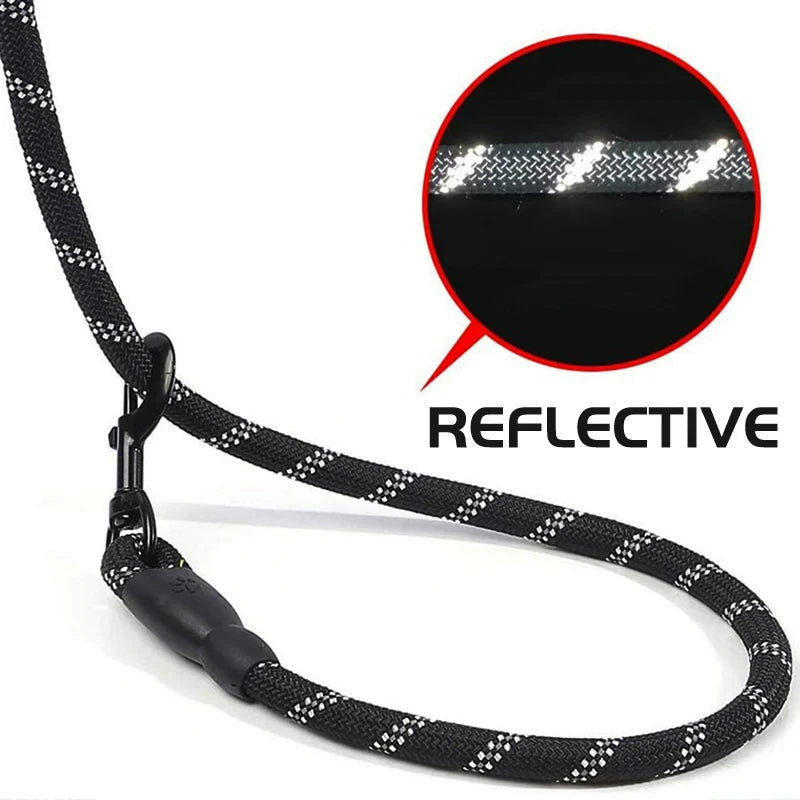 Reflective Dog Leash Padded Handle