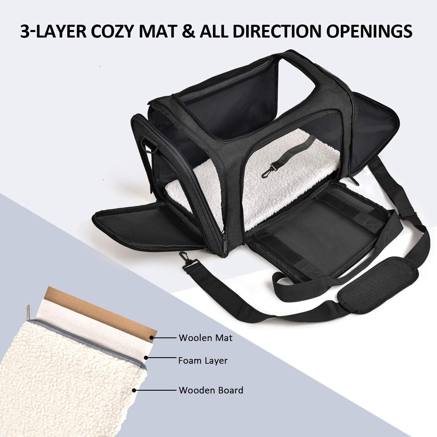 Dog & Cat Carrier Bag up to 15 lbs