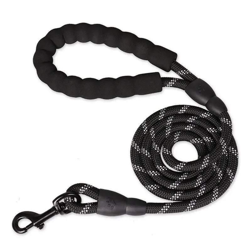 Reflective Dog Leash Padded Handle