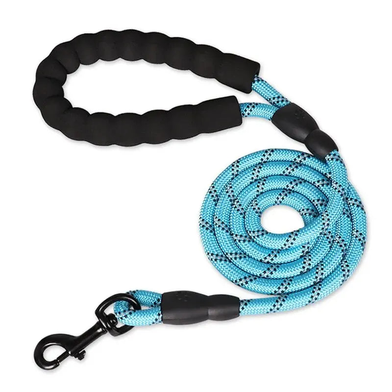 Reflective Dog Leash Padded Handle