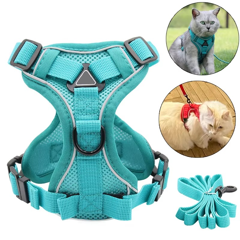 Reflective Cat Harness and Leash