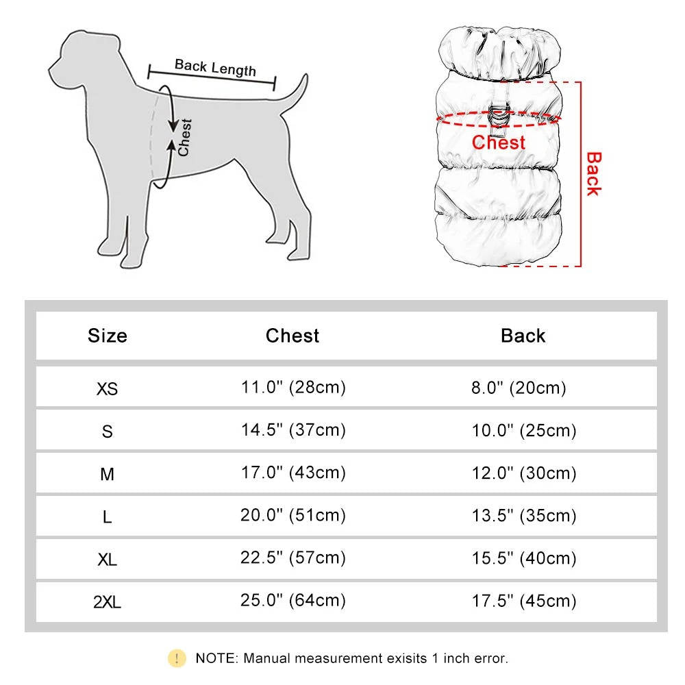 Warm Winter Jacket for Dogs