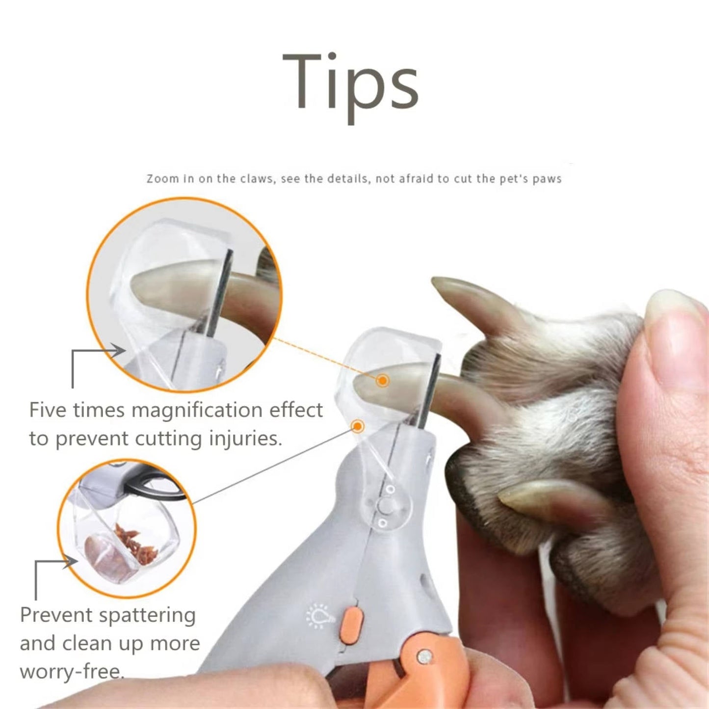Pet Nail Clipper With Light