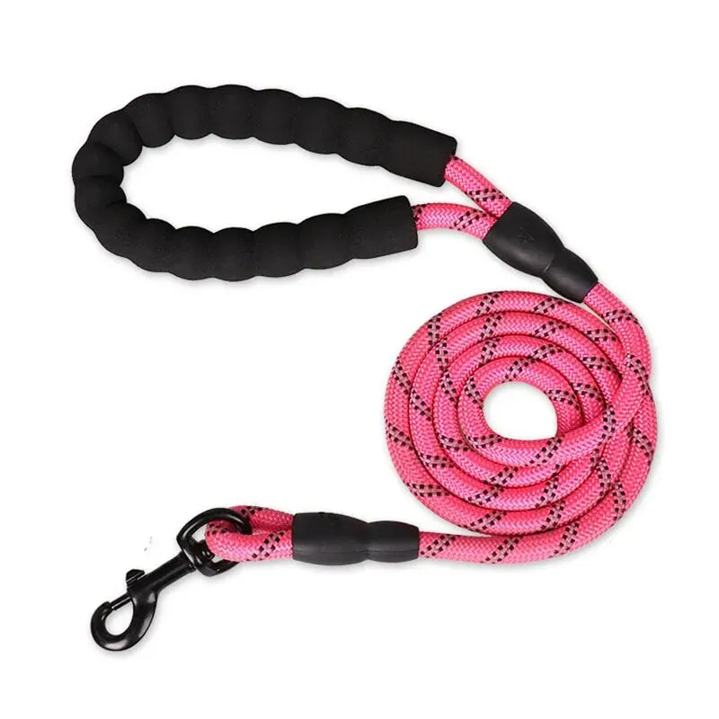 Reflective Dog Leash Padded Handle